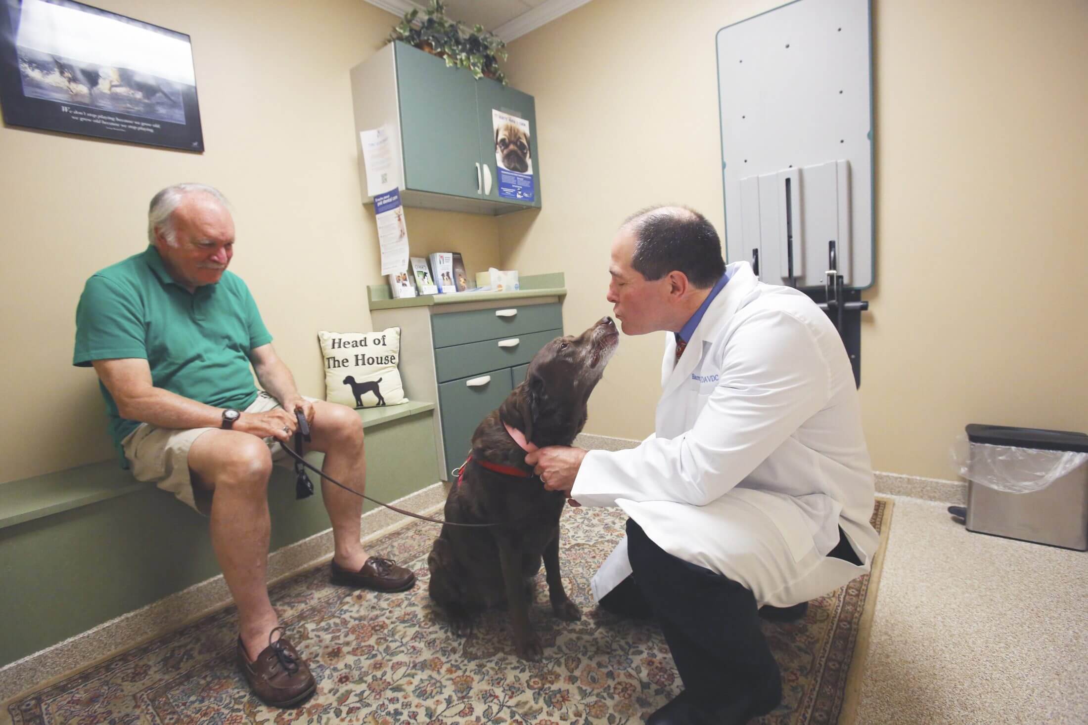 doctor greeting patient